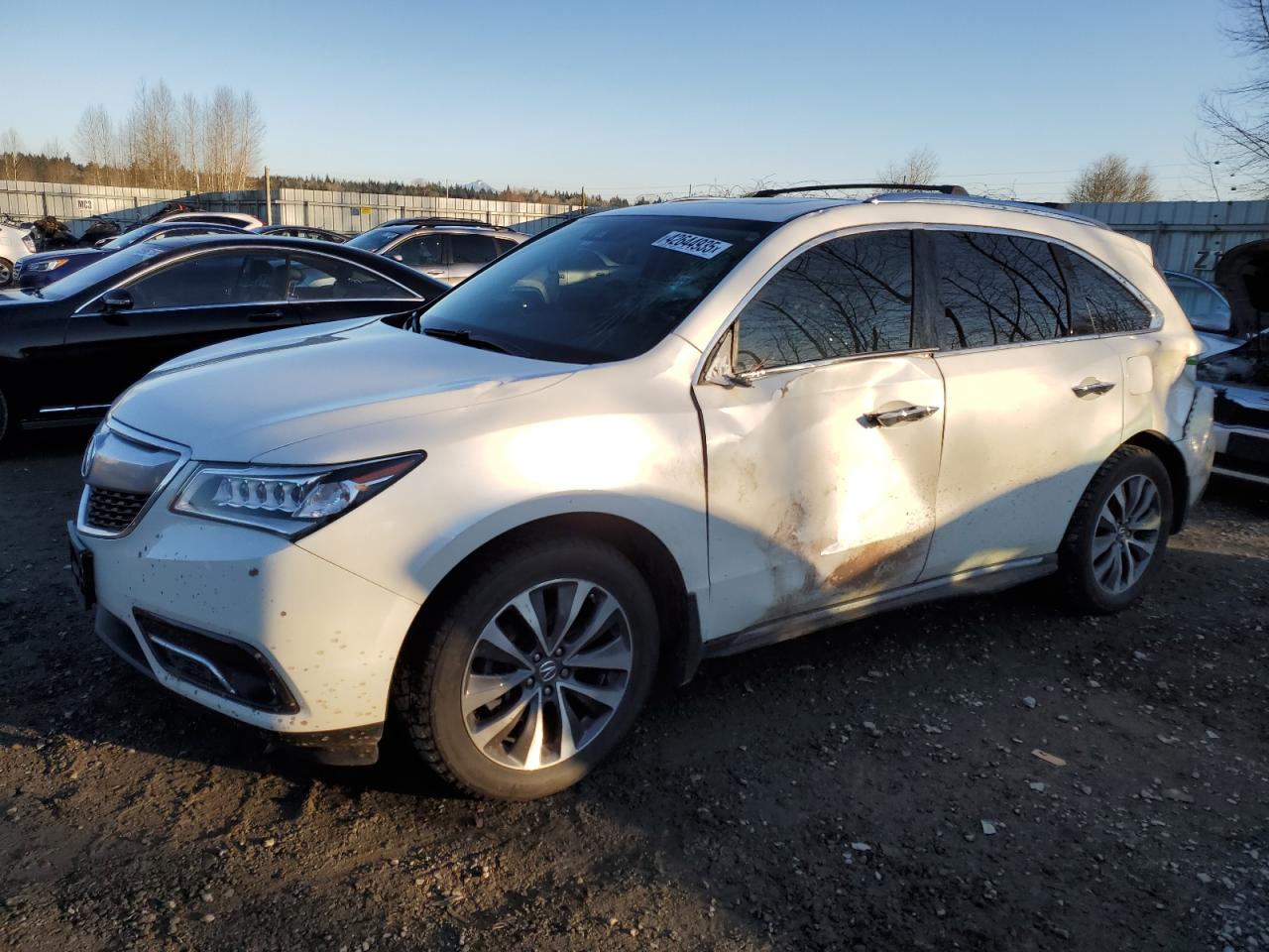 2016 Acura MDX VIN 5FRYD4H48GB016141