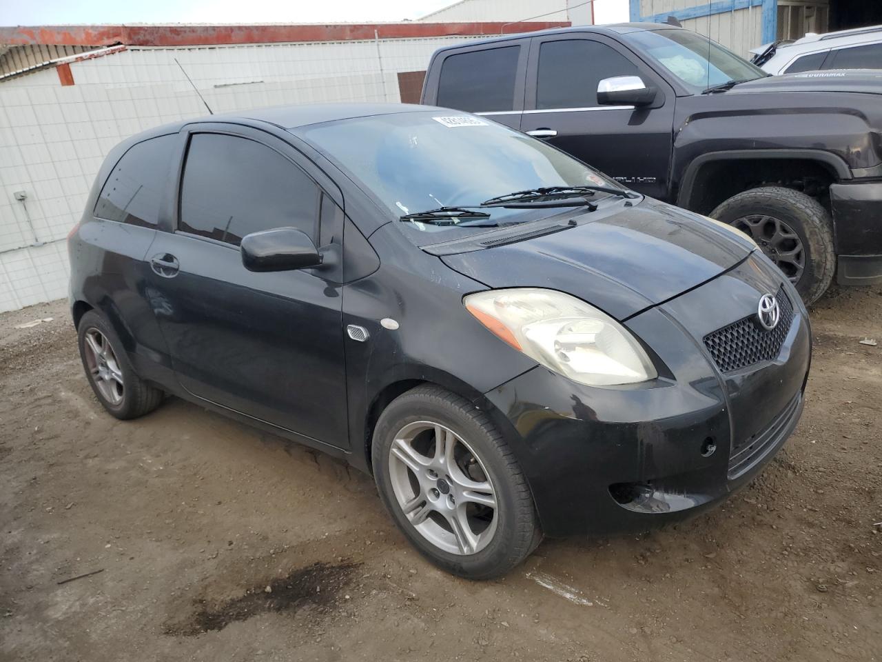 2007 Toyota Yaris VIN JTDJT923875089126 Copart auction photo, mechanical damage thumbnail 4
