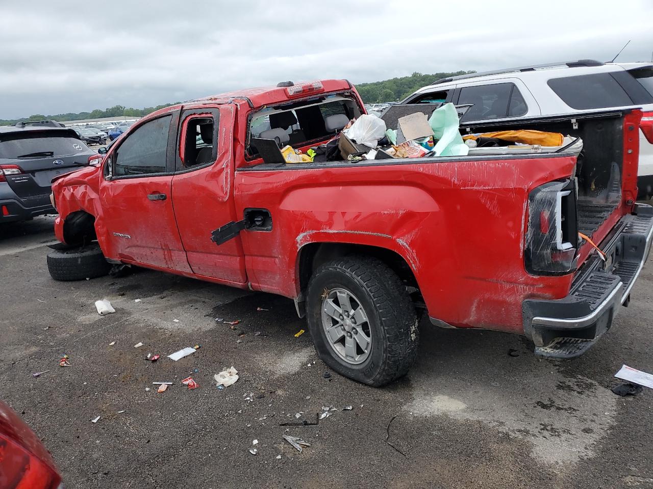 2016 GMC Canyon VIN 1GTH5BE30G1373742 Copart auction photo, all over damage thumbnail 2