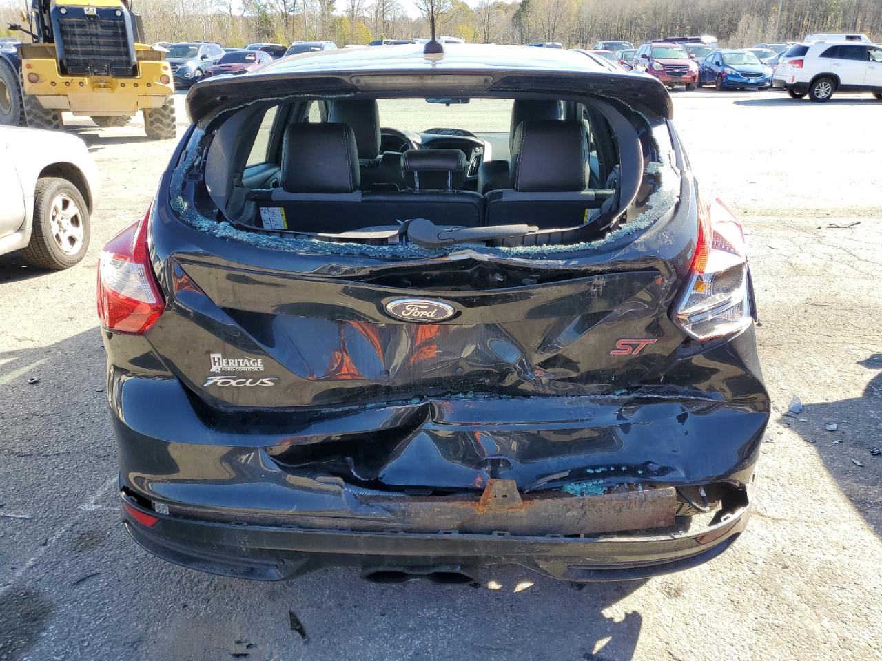 2014 Ford Focus VIN 1FADP3L98EL253068 Copart auction photo, rear end damage thumbnail 6