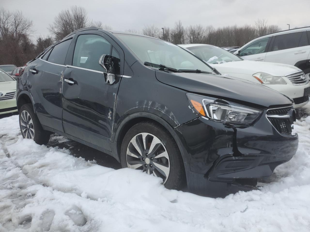 2022 Buick Encore VIN KL4CJESM8NB552987 Copart auction photo, rollover damage thumbnail 4