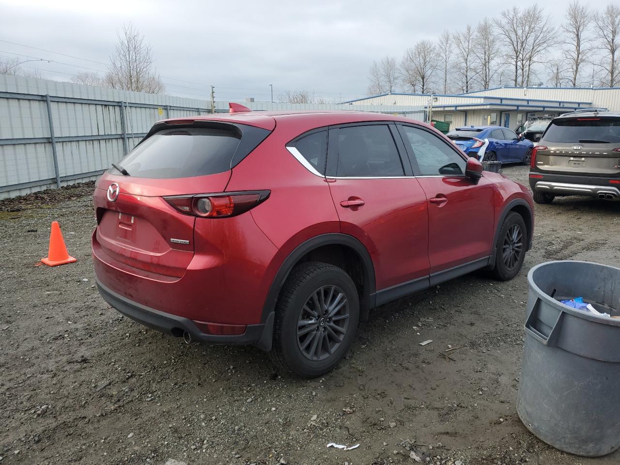 2021 Mazda CX-5 VIN JM3KFBCM0M0448382 Copart auction photo, front end damage thumbnail 3