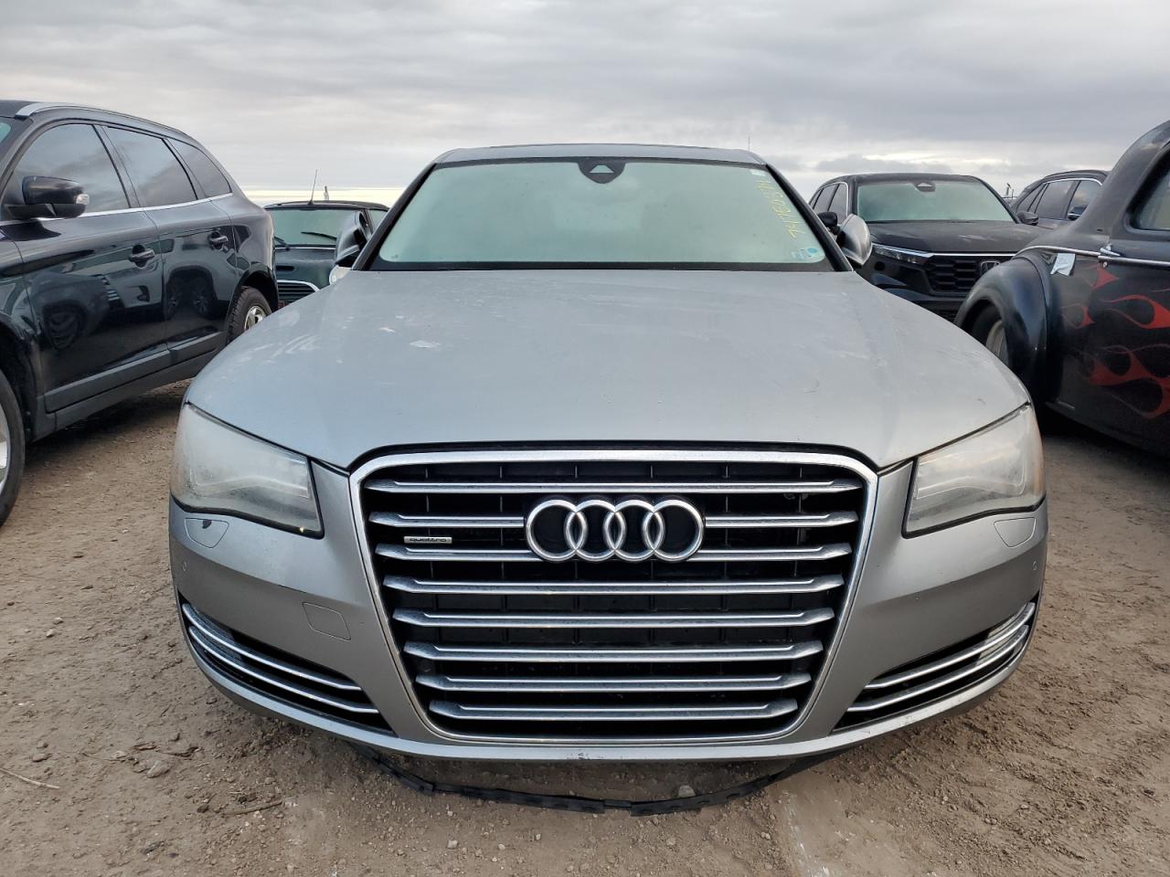 2014 Audi A8 VIN WAURGAFDXEN002266 Copart auction photo, water/flood damage thumbnail 5