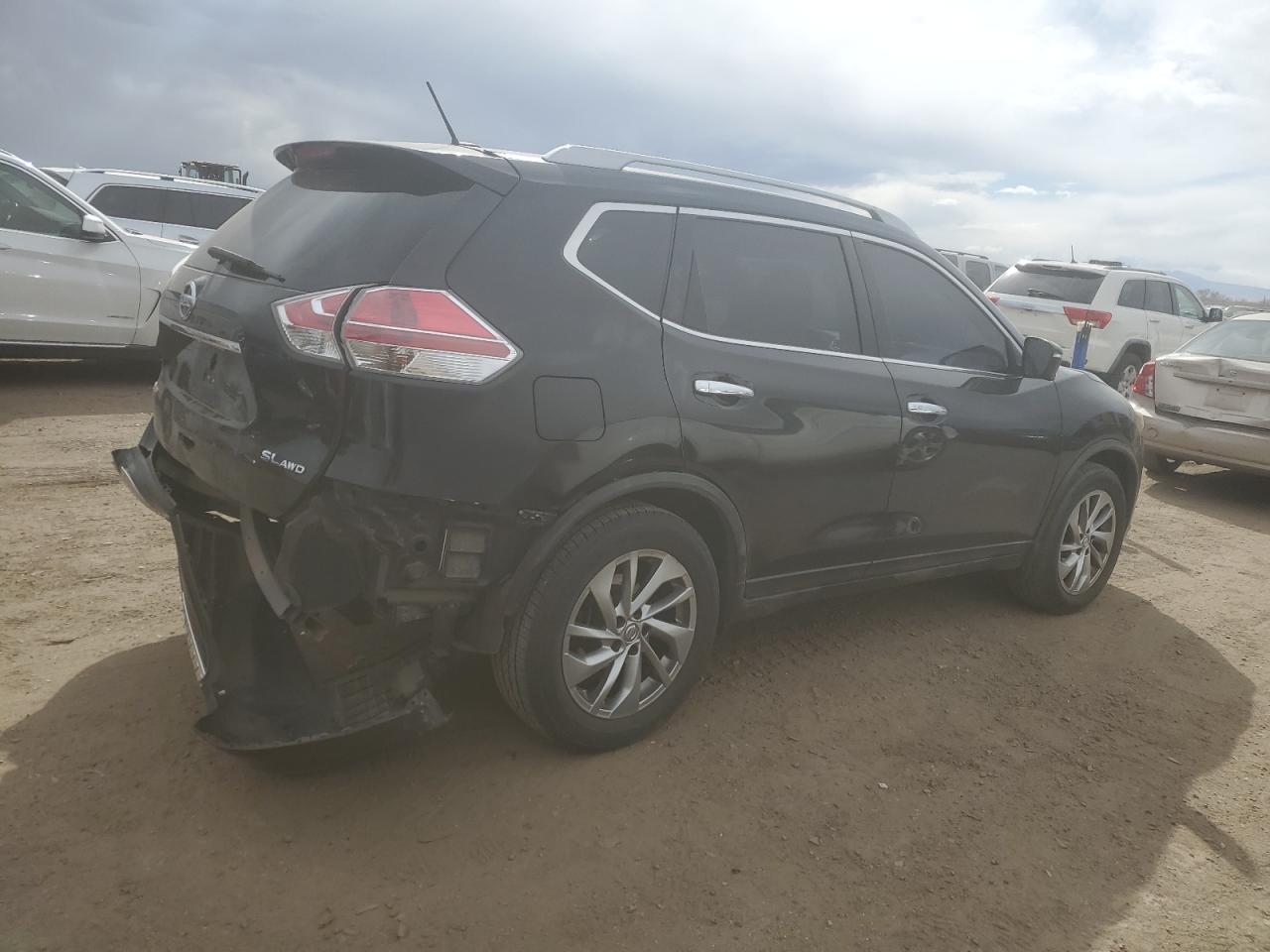 2015 Nissan Rogue VIN 5N1AT2MV2FC784245 Copart auction photo, rear end damage thumbnail 3