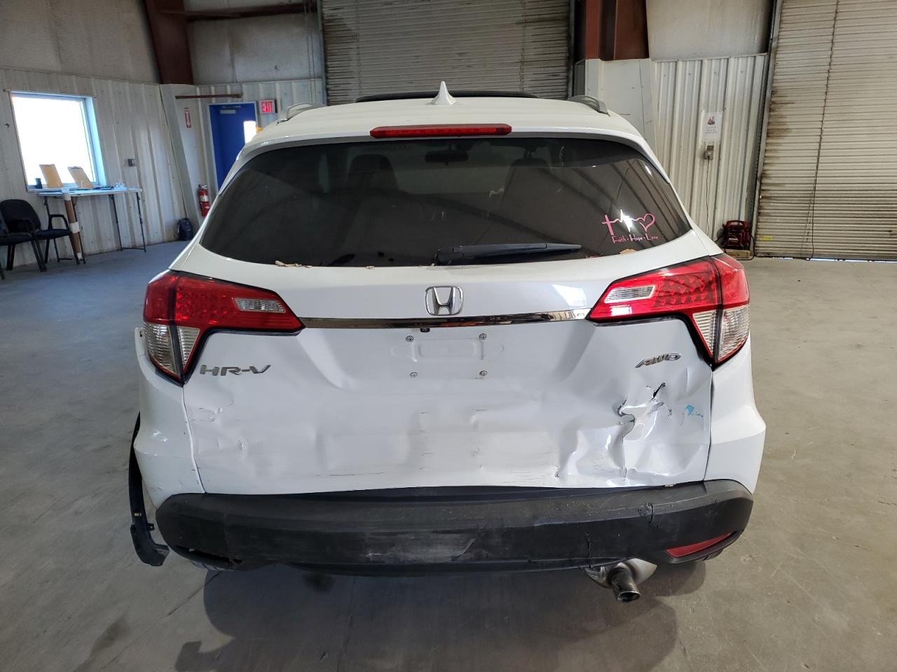 2019 Honda HR-V VIN 3CZRU6H53KM719610 Copart auction photo, rear end / front end damage thumbnail 6