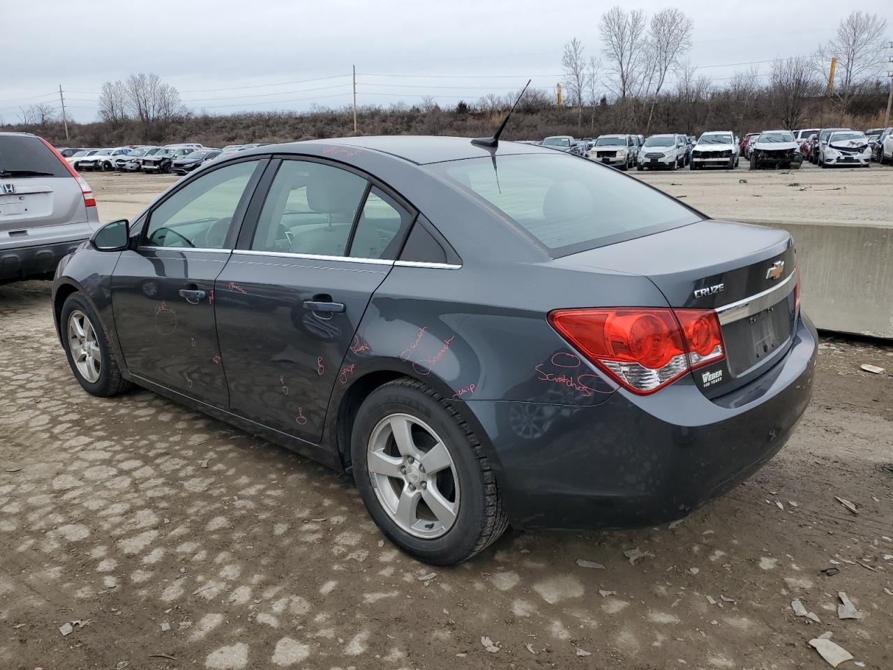 2013 Chevrolet Cruze VIN 1G1PC5SB8D7161445 Copart auction photo, side / front end damage thumbnail 2