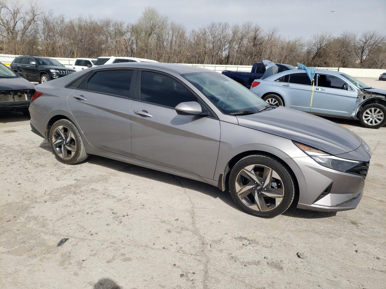 2023 Hyundai Elantra VIN KMHLS4AG3PU558725 Copart auction photo, side damage thumbnail 4