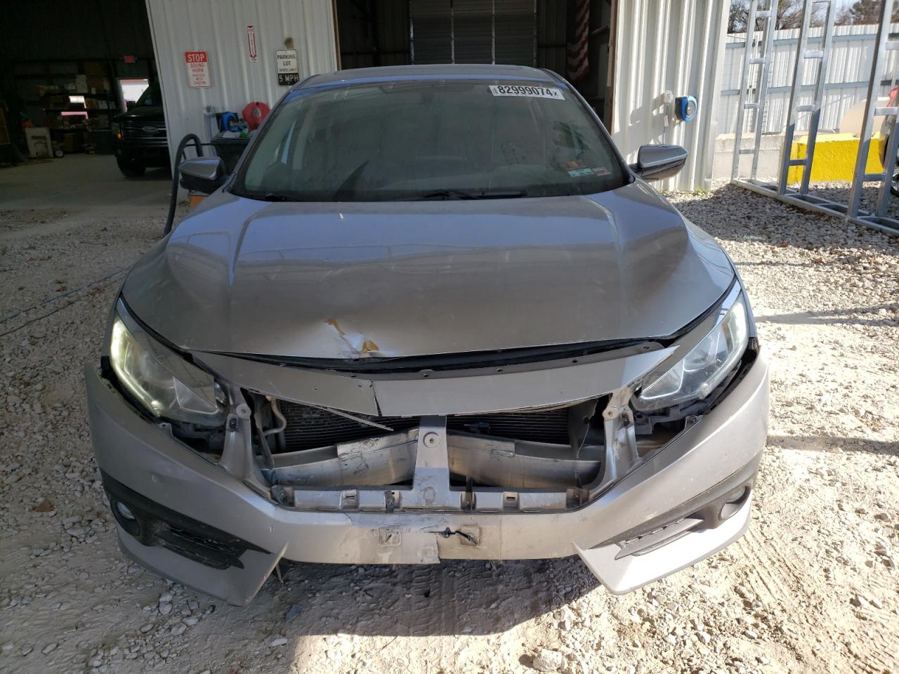 2016 Honda Civic VIN 19XFC1F30GE016970 Copart auction photo, front end / side damage thumbnail 5
