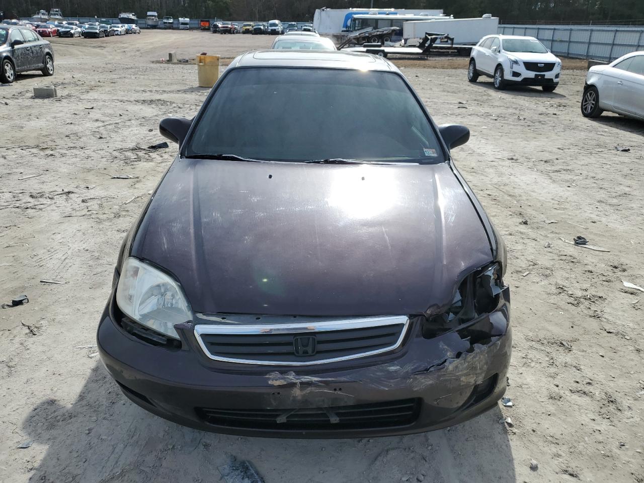 2000 Honda Civic VIN 1HGEJ8644YL057101 Copart auction photo, front end / mechanical damage thumbnail 5