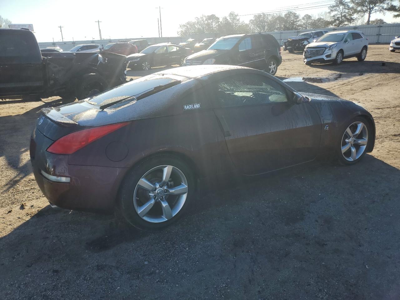 2006 Nissan 350Z VIN JN1AZ34D56M303921 Copart auction photo, front end / side damage thumbnail 3
