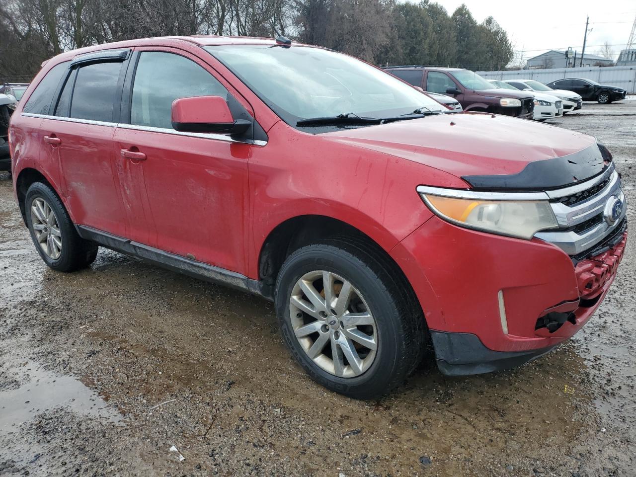2011 Ford Edge VIN 2FMDK4KC4BBA72875 Copart auction photo, front end / side damage thumbnail 4