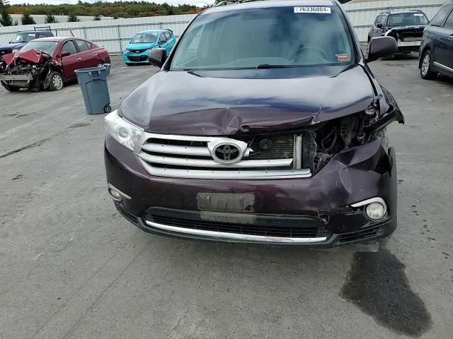 2013 Toyota Highlander VIN 5TDDK3EH9DS276594 Copart auction photo, front end / side damage thumbnail 12
