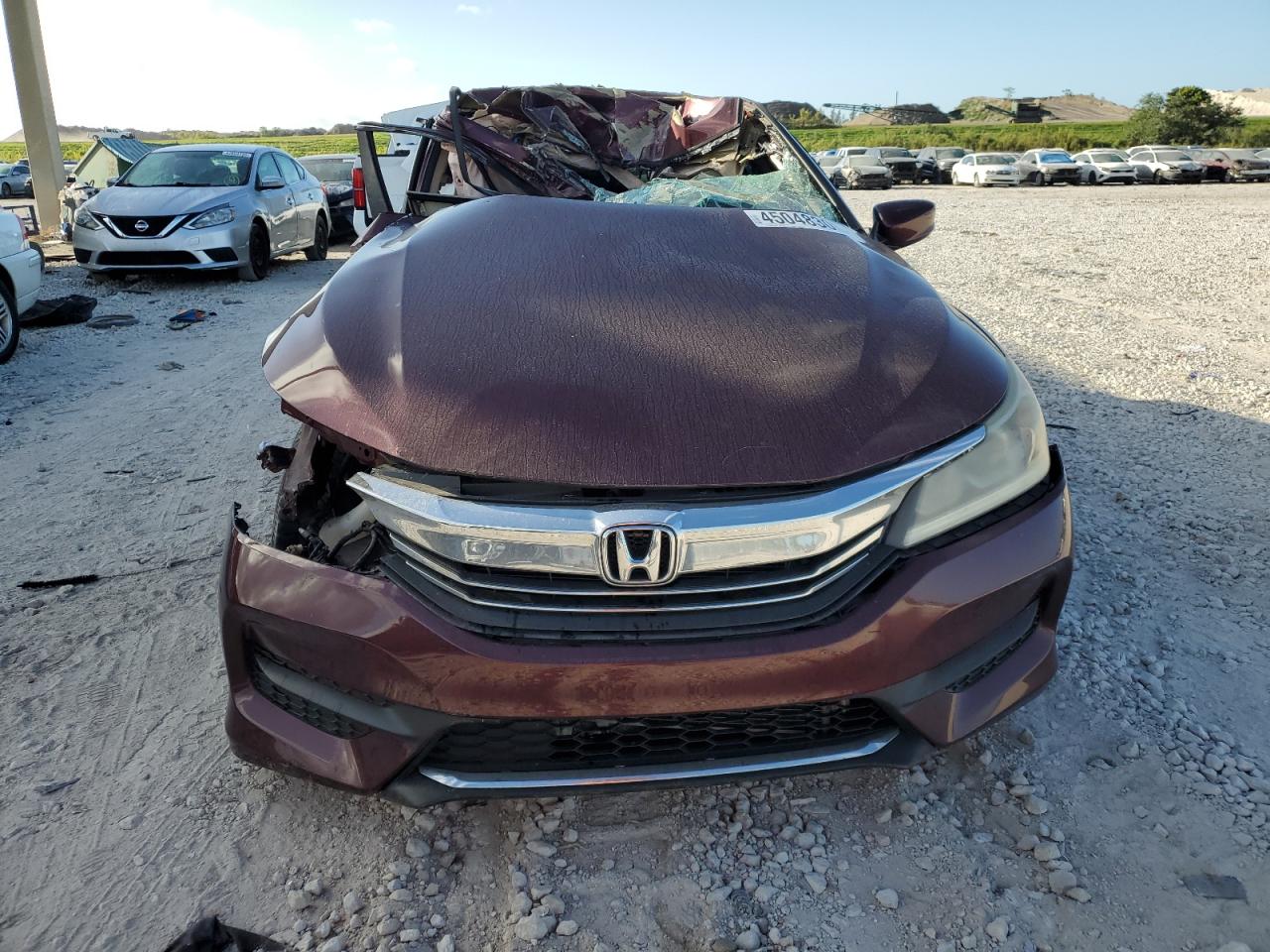 2017 Honda Accord VIN 1HGCR2F37HA187356 Copart auction photo, all over / side damage thumbnail 5