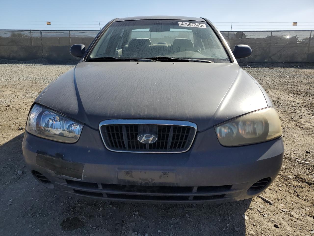 2002 Hyundai Elantra VIN KMHDN45D82U357052 Copart auction photo, all over damage thumbnail 5
