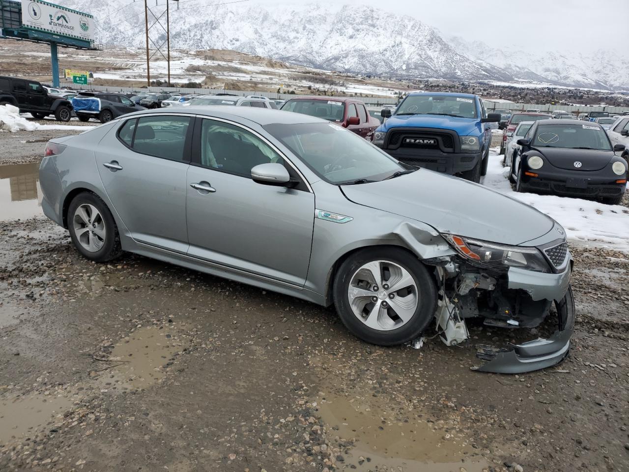 2015 KIA Optima VIN KNAGM4AD3F5081127 Copart auction photo, front end damage thumbnail 4