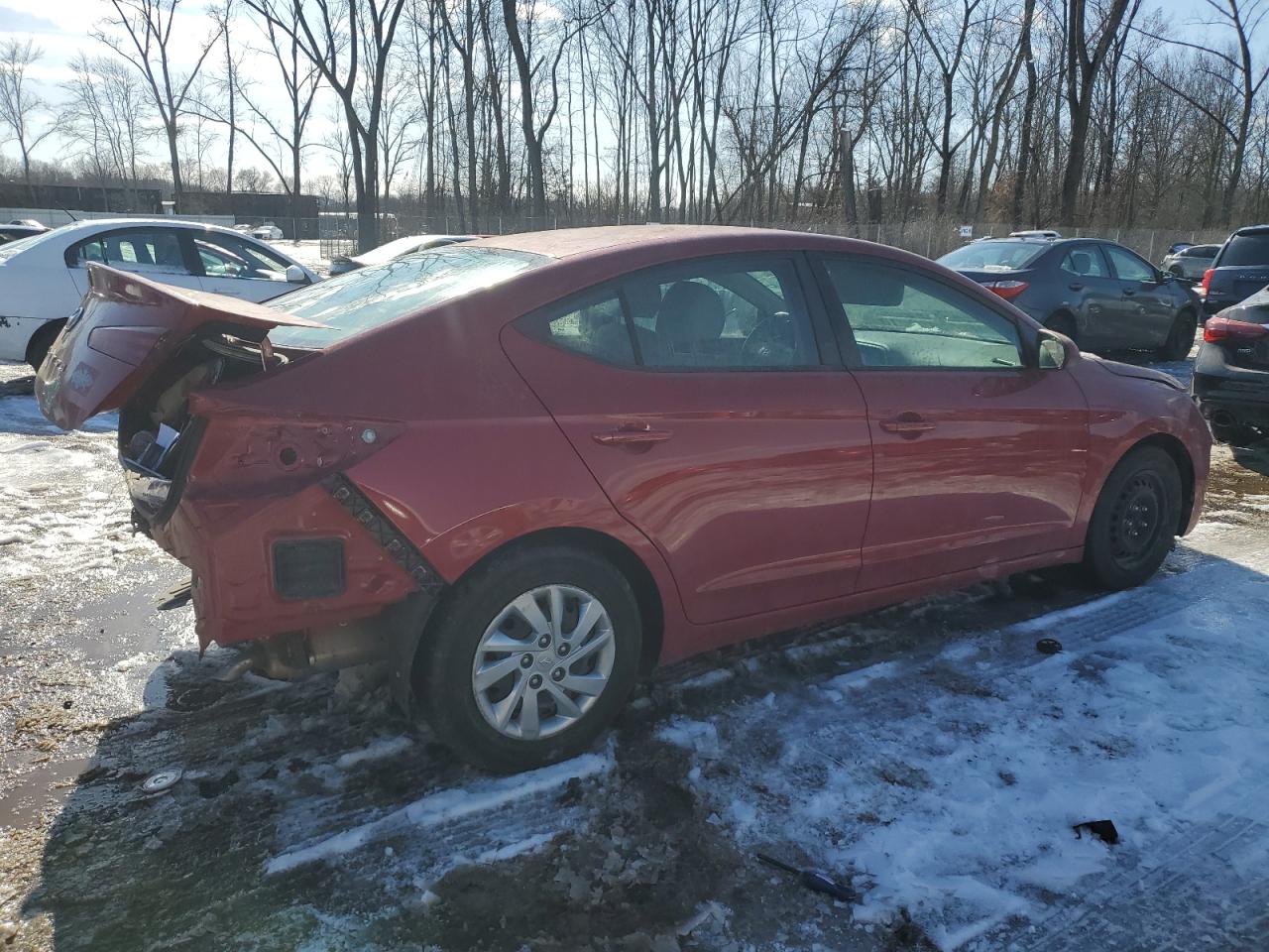 2019 Hyundai Elantra VIN KMHD74LF5KU806735 Copart auction photo, rear end / minor dent/scratches damage thumbnail 3