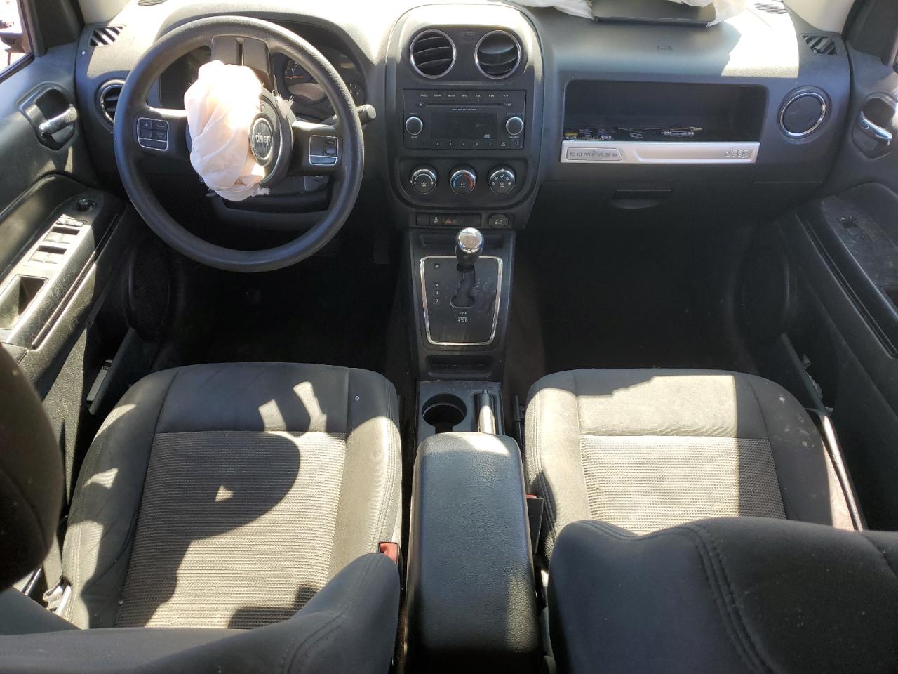 2014 Jeep Compass VIN 1C4NJDBB0ED592881 Copart auction photo, front end / side damage thumbnail 8