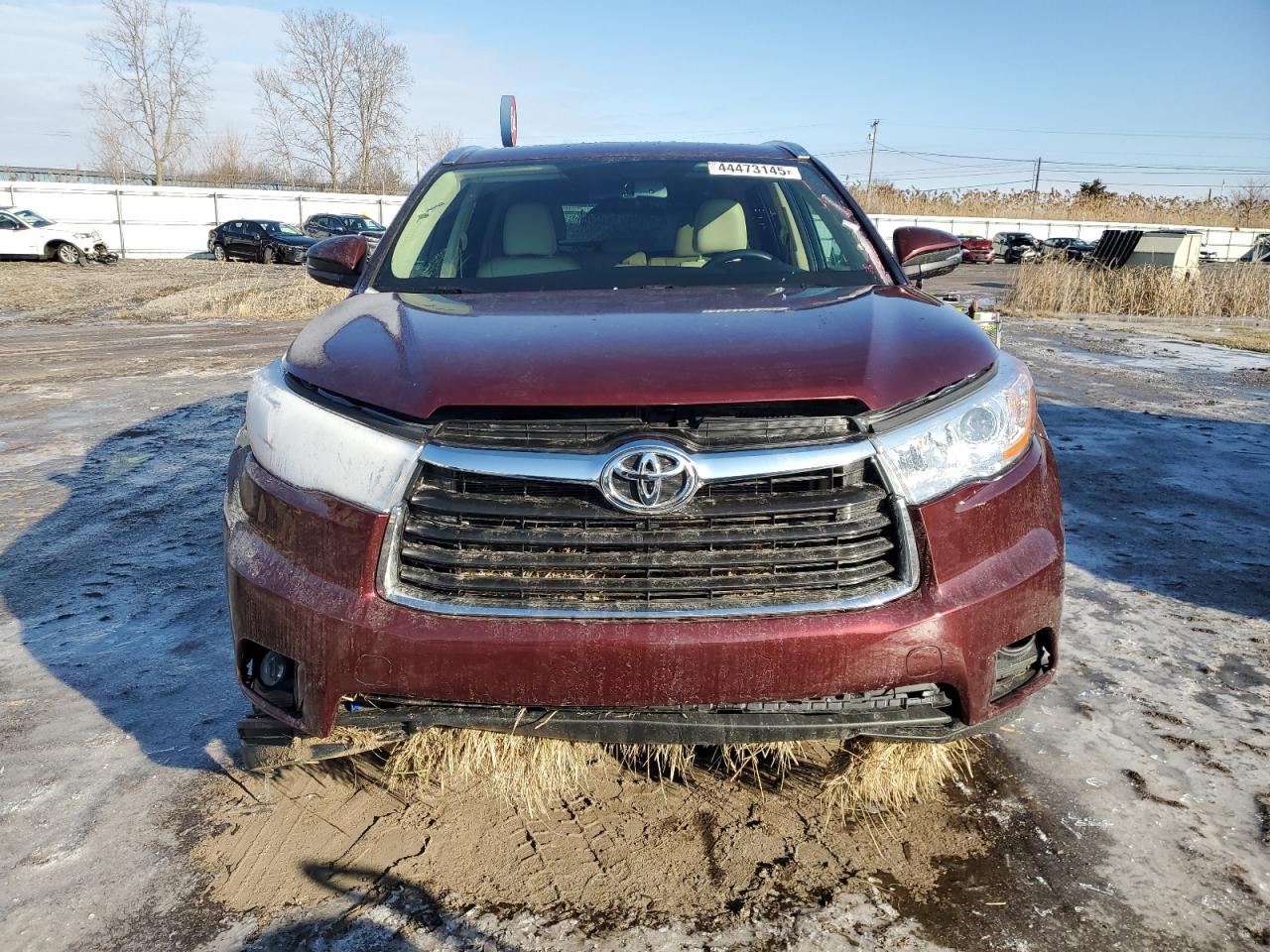 2016 Toyota Highlander VIN 5TDJKRFH3GS230462 Copart auction photo, front end / undercarriage damage thumbnail 5