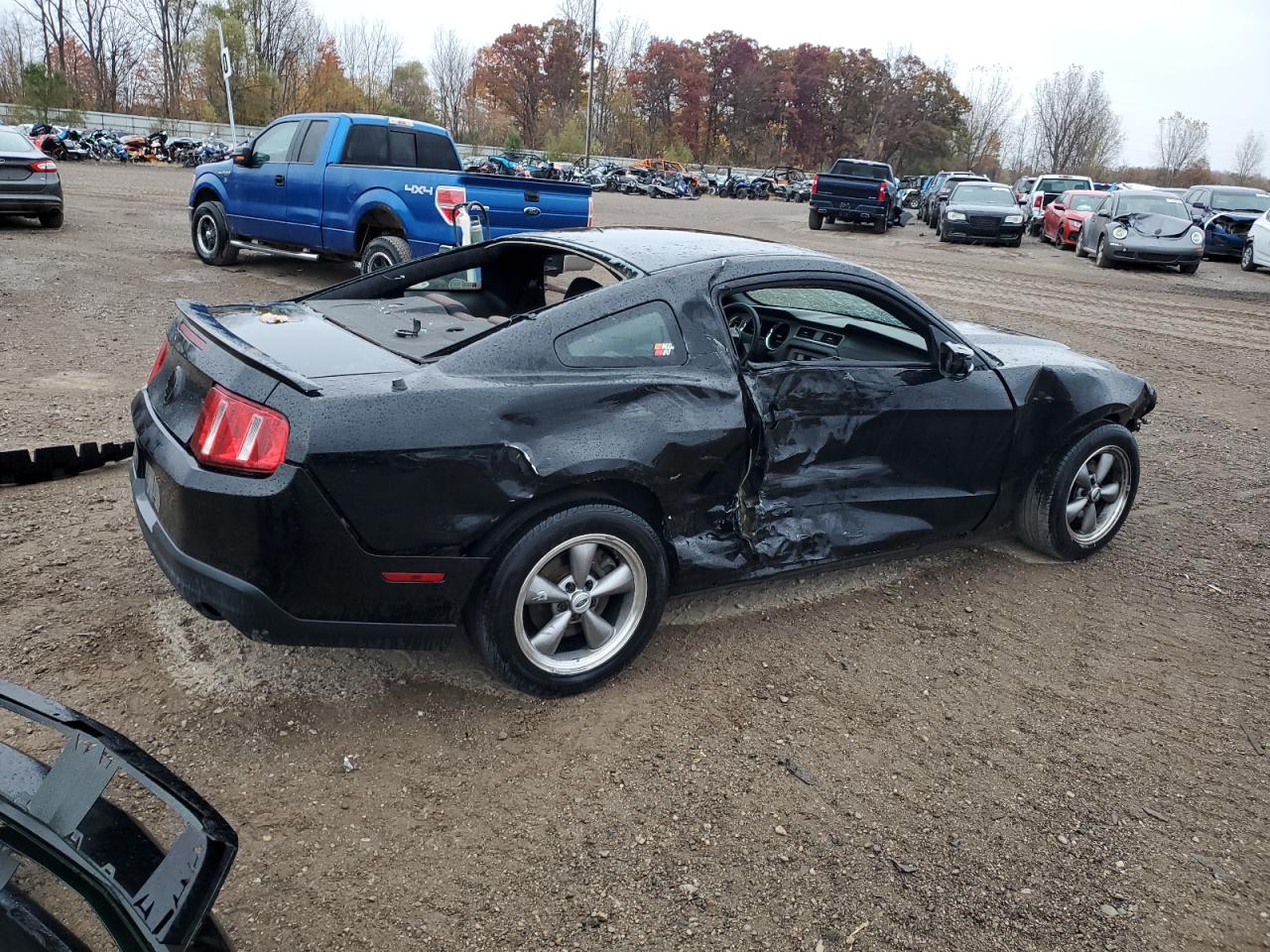 2010 Ford Mustang VIN 1ZVBP8AN7A5149987 Copart auction photo, side / front end damage thumbnail 3