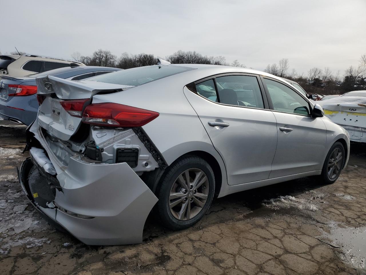 2018 Hyundai Elantra VIN 5NPD84LF9JH290373 Copart auction photo, rear end damage thumbnail 3