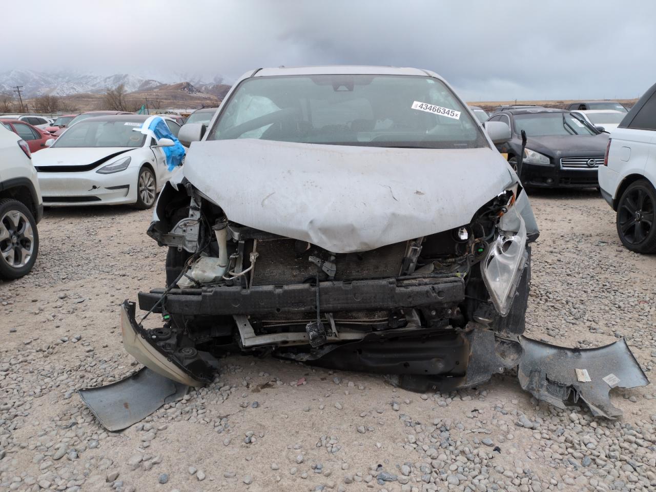 2020 Toyota Sienna VIN 5TDYZ3DC9LS043509 Copart auction photo, front end damage thumbnail 5