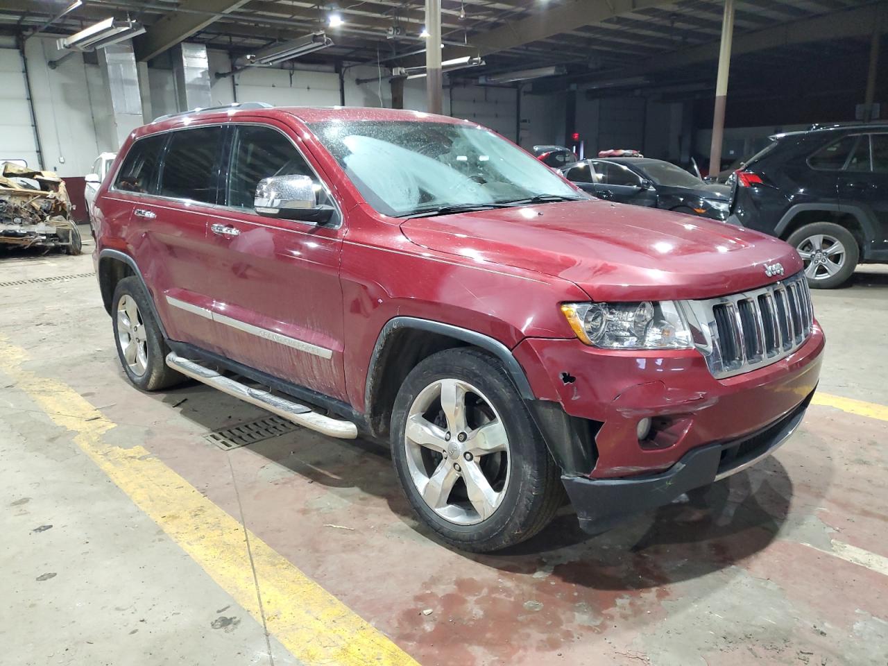 2013 Jeep Grand Cherokee VIN 1C4RJFBG1DC607322 Copart auction photo, all over damage thumbnail 4