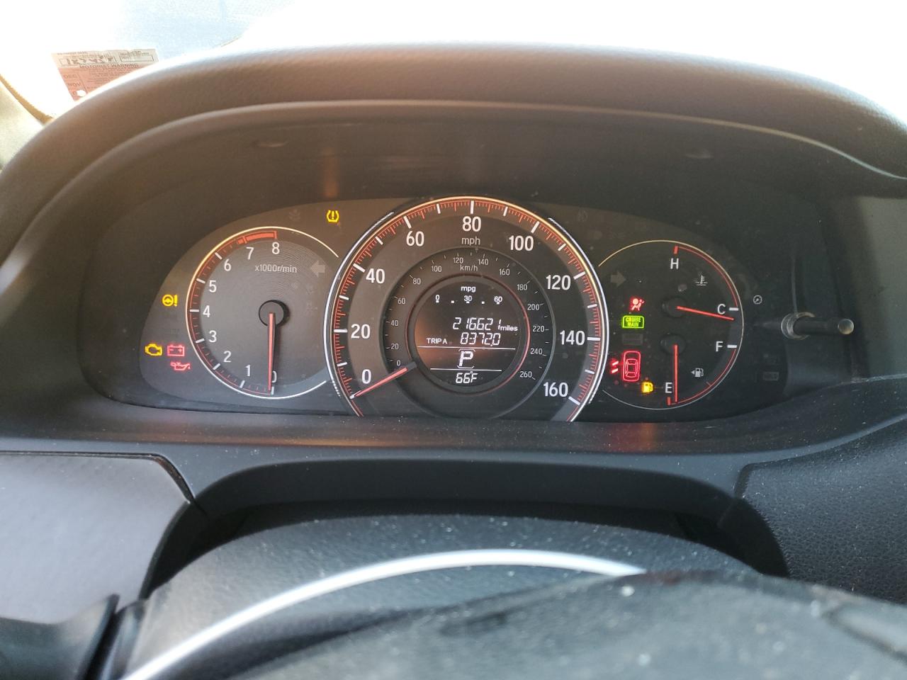 2017 Honda Accord VIN 1HGCR2F54HA107805 Copart auction photo, front end / minor dent/scratches damage thumbnail 9