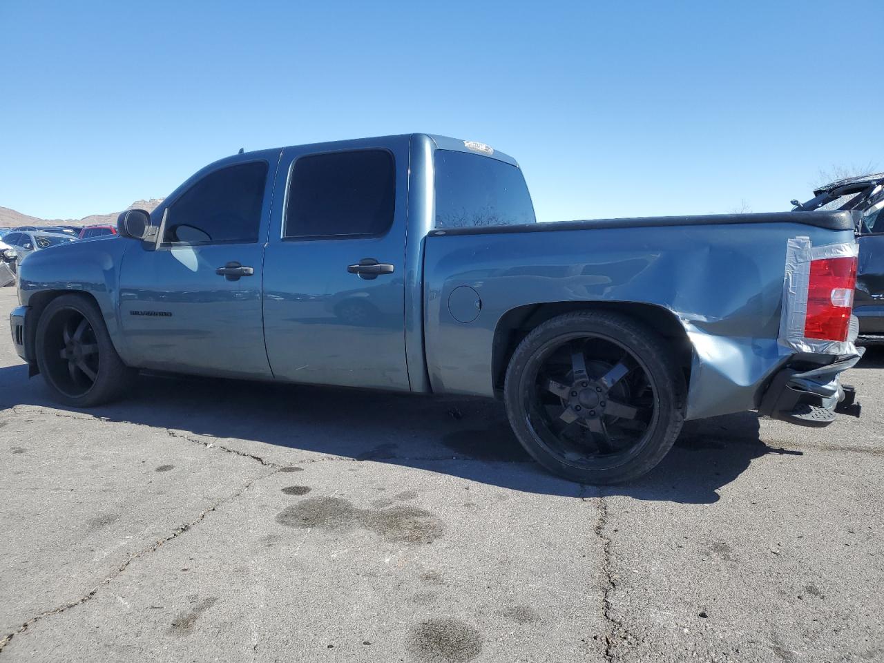 2008 Chevrolet Silverado VIN 3GCEC13J38G243316 Copart auction photo, rear end / side damage thumbnail 2