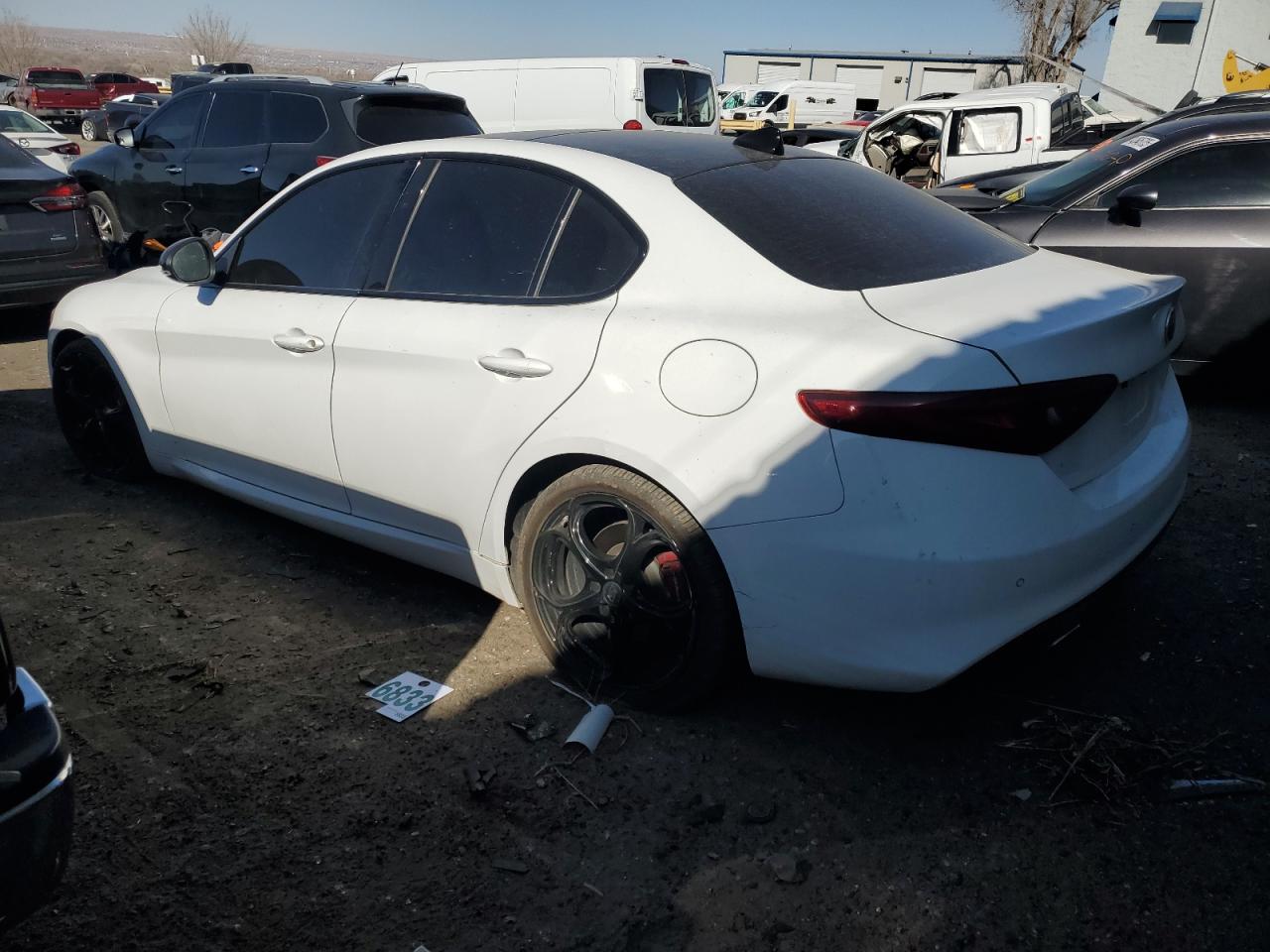 2021 Alfa Romeo Giulia VIN ZARFAMBN0M7648870 Copart auction photo, front end damage thumbnail 2