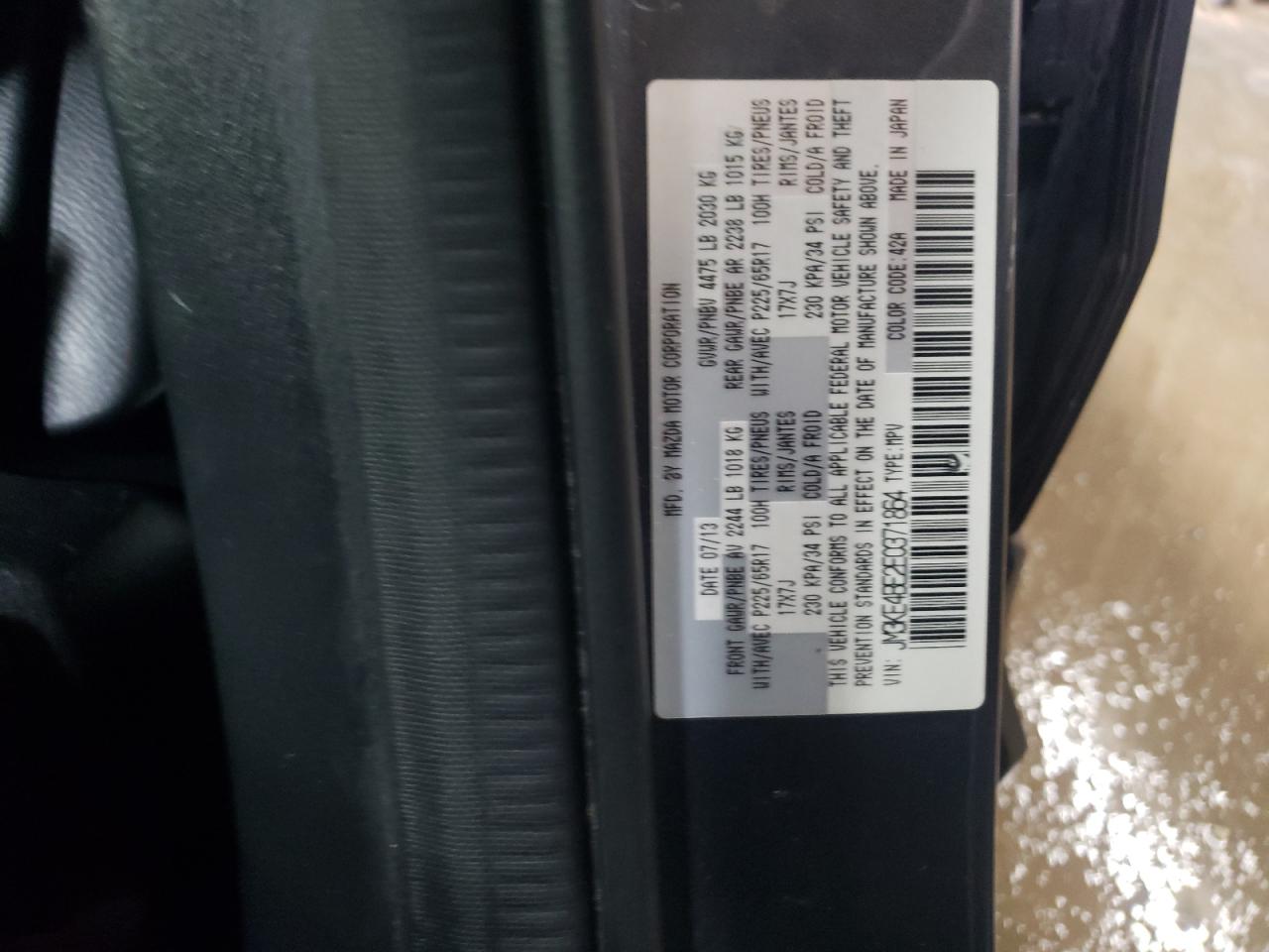 2014 Mazda CX-5 VIN JM3KE4BE2E0371864 Copart auction photo, front end / side damage thumbnail 12