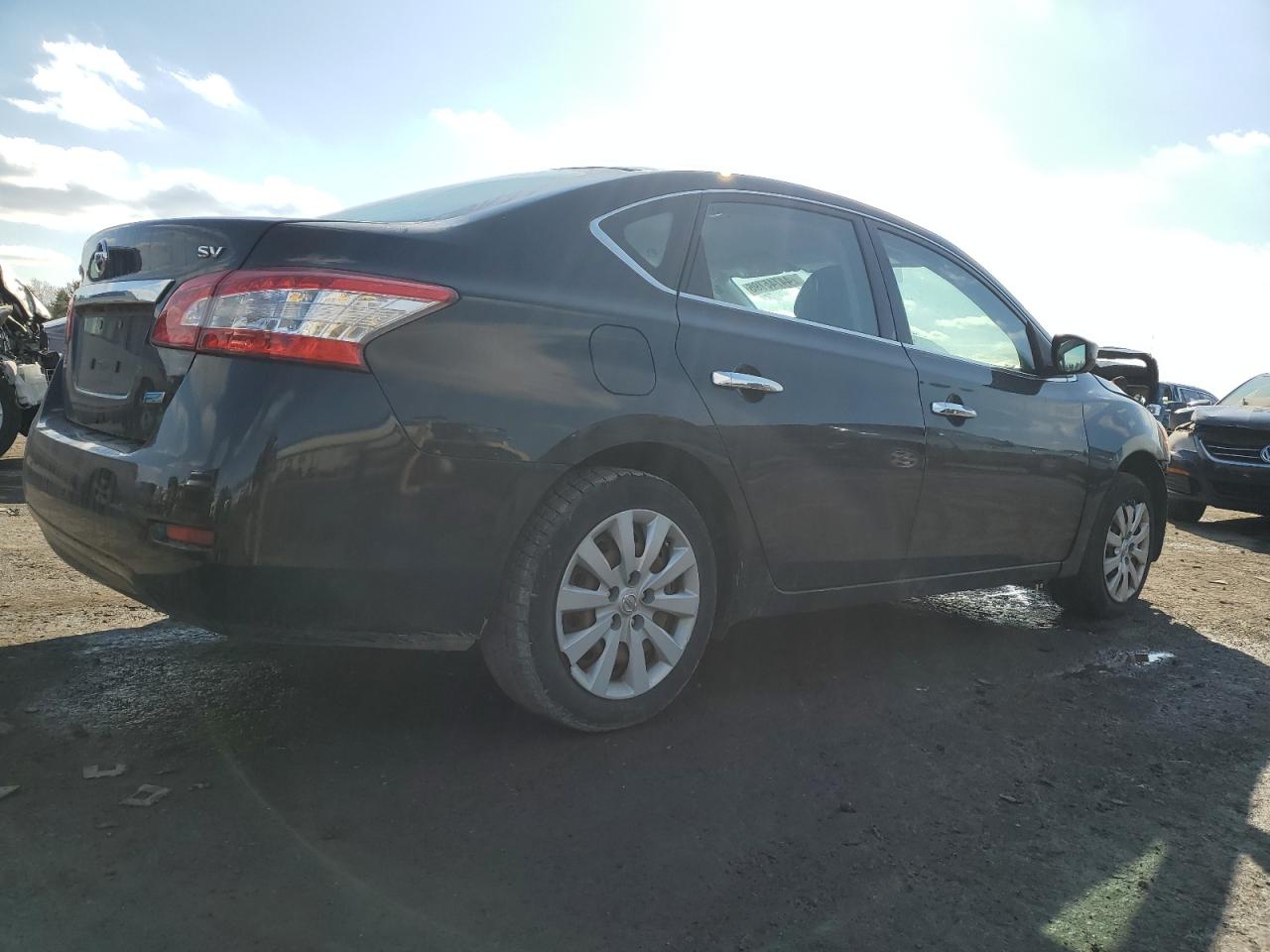 2014 Nissan Sentra VIN 3N1AB7APXEL697466 Copart auction photo, undercarriage / front end damage thumbnail 3