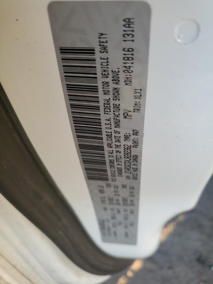 2018 Dodge Caravan VIN 2C4RDGCGXJR282362 Copart auction photo, front end damage thumbnail 16