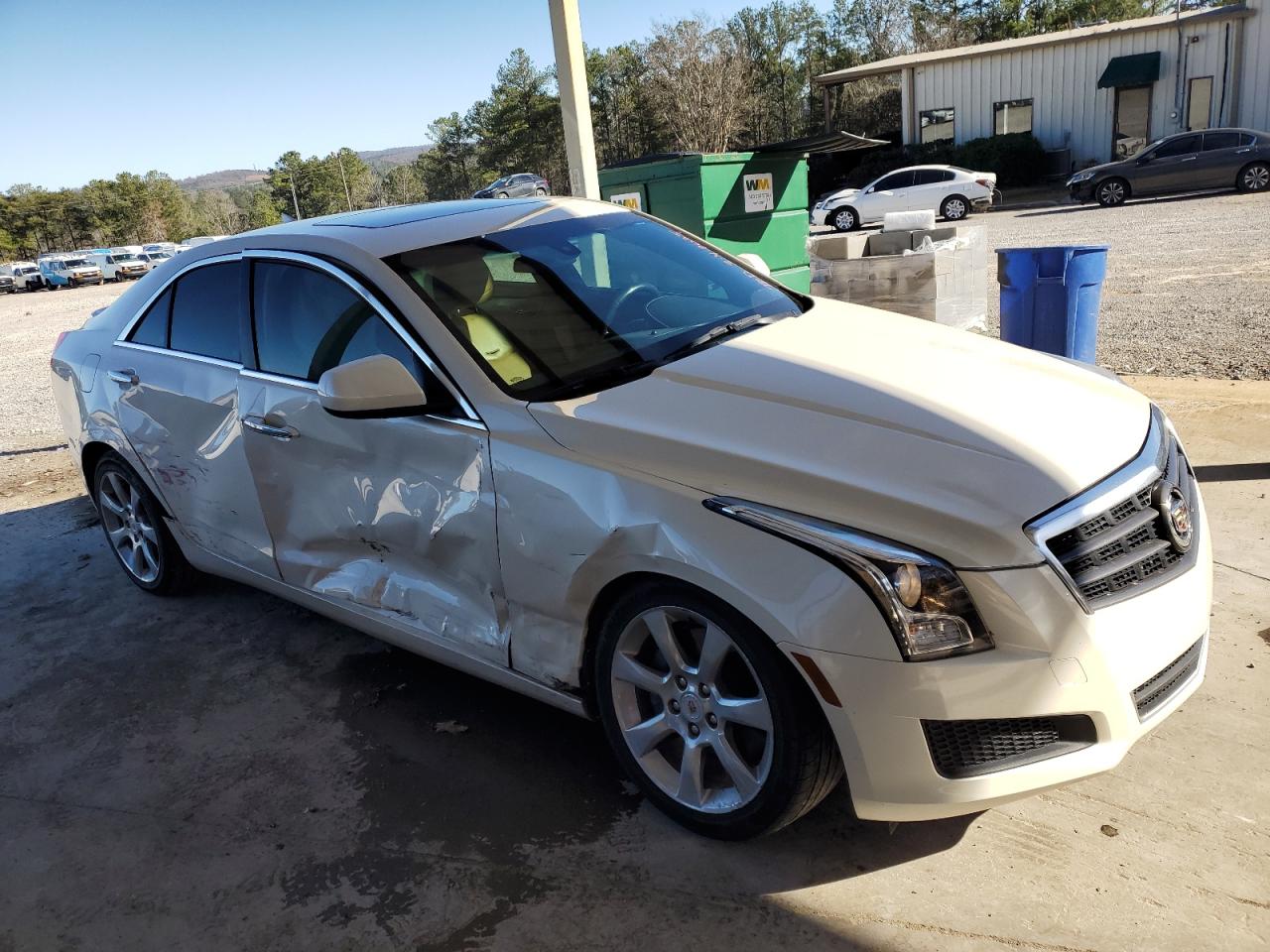 2014 Cadillac ATS VIN 1G6AA5RX9E0153727 Copart auction photo, side damage thumbnail 4