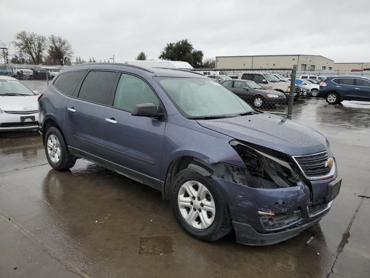 2014 Chevrolet Traverse VIN 1GNKRFED6EJ269870 Copart auction photo, front end / rear end damage thumbnail 4