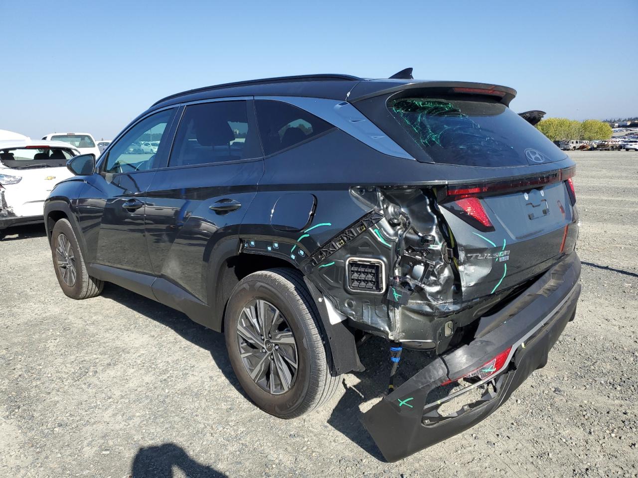 2024 Hyundai Tucson VIN KM8JBCD15RU202160 Copart auction photo, rear end damage thumbnail 2