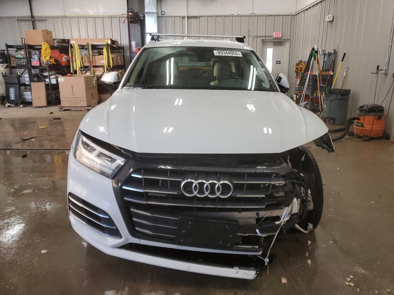 2020 Audi Q5 VIN WA1E2AFY2L2080987 Copart auction photo, front end / side damage thumbnail 5