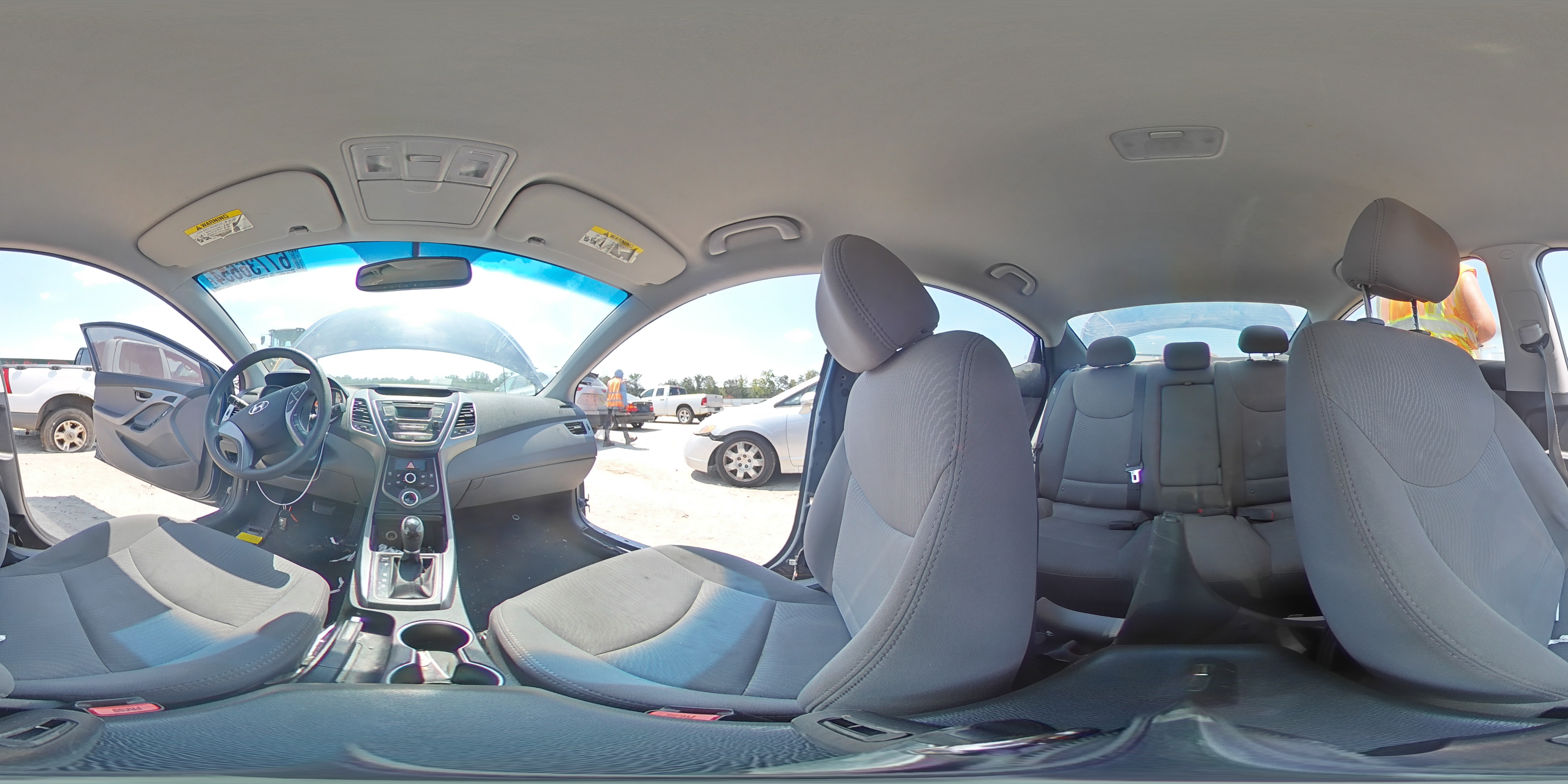 2016 Hyundai Elantra VIN 5NPDH4AE3GH734303 Copart auction photo, side damage thumbnail 13