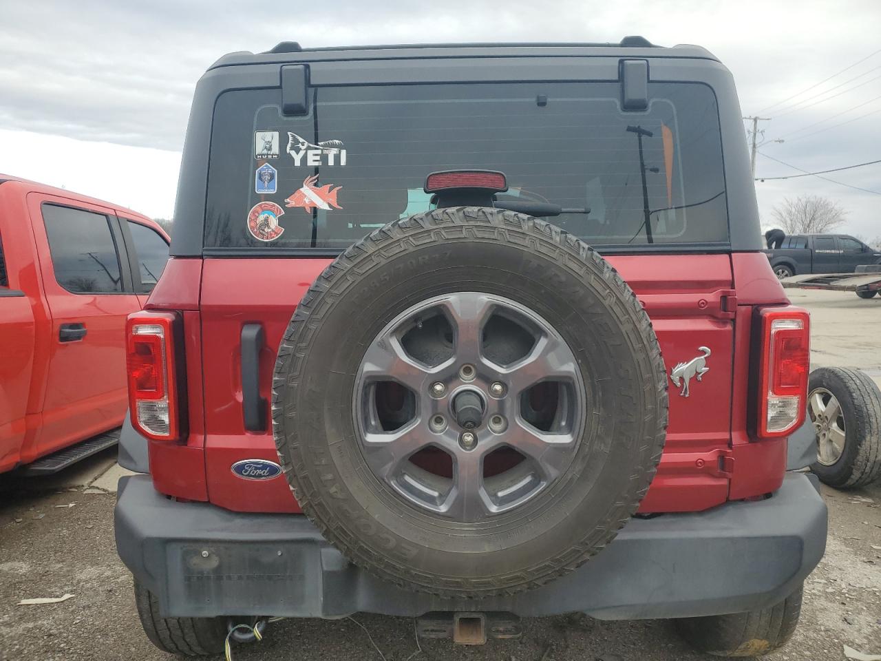 2021 Ford Bronco VIN 1FMDE5CP4MLA64180 Copart auction photo, front end damage thumbnail 6