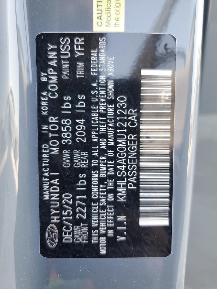 2021 Hyundai Elantra VIN KMHLS4AG0MU121230 Copart auction photo, front end / minor dent/scratches damage thumbnail 14