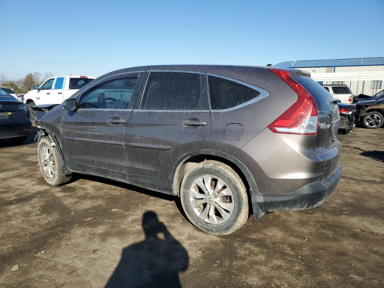 2014 Honda CR-V VIN 2HKRM4H54EH645585 Copart auction photo, front end damage thumbnail 2