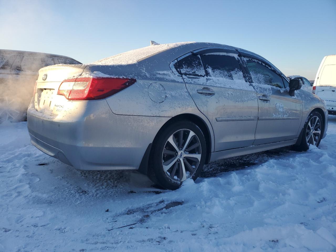 2017 Subaru Legacy VIN 4S3BNAN64H3006360 Copart auction photo, front end / side damage thumbnail 3