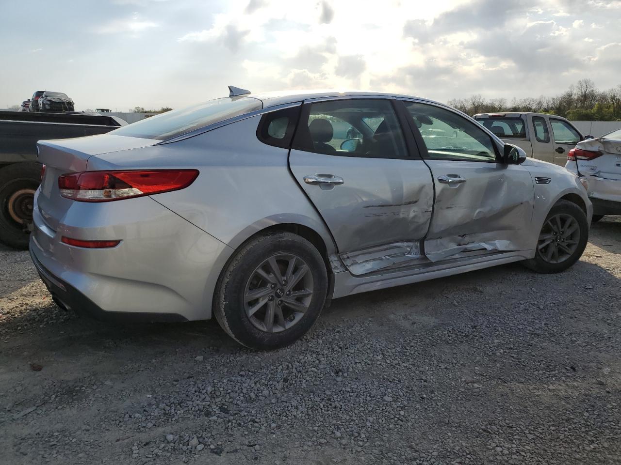 2020 KIA Optima VIN 5XXGT4L38LG416142 Copart auction photo, side damage thumbnail 3