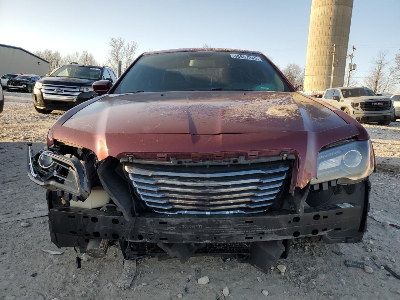 2014 Chrysler 300 VIN 2C3CCABG9EH352344 Copart auction photo, front end / side damage thumbnail 5