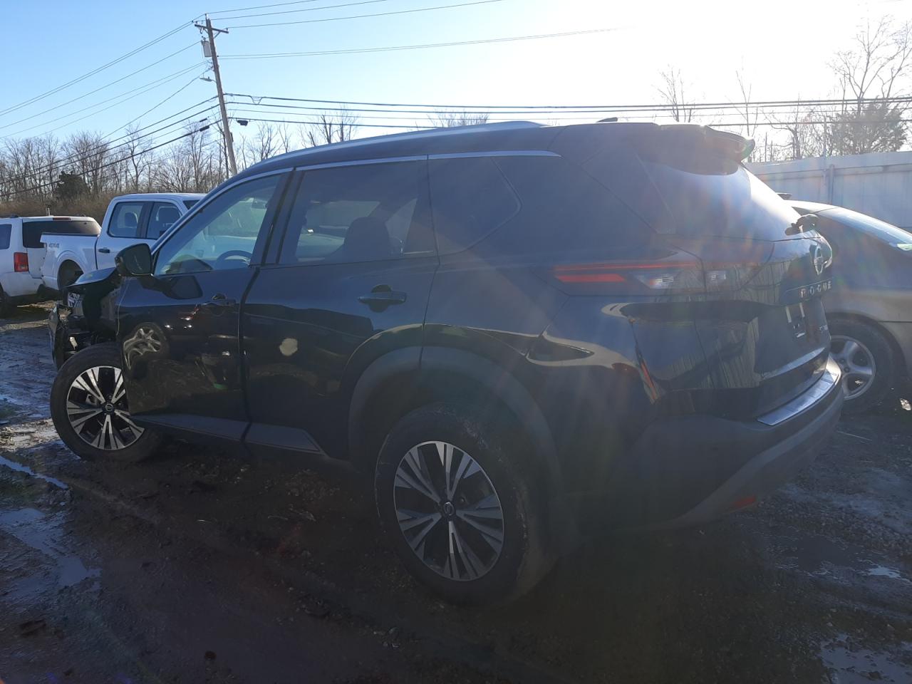 2021 Nissan Rogue VIN 5N1AT3BBXMC850567 Copart auction photo, undercarriage / front end damage thumbnail 2