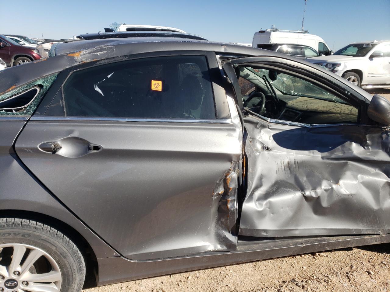 2013 Hyundai Sonata VIN 5NPEB4AC4DH724167 Copart auction photo, all over damage thumbnail 10