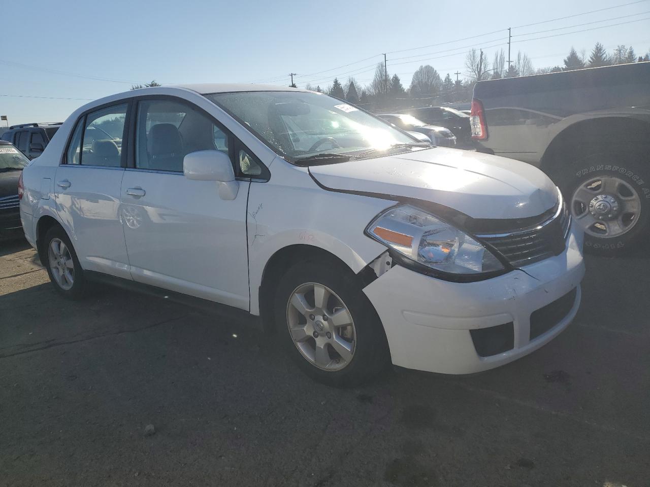 2008 Nissan Versa VIN 3N1BC11EX8L464205 Copart auction photo, front end damage thumbnail 4
