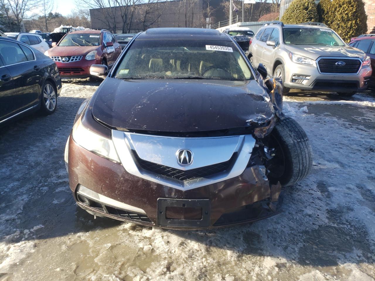 2009 Acura TL VIN 19UUA86559A017837 Copart auction photo, front end / minor dent/scratches damage thumbnail 5