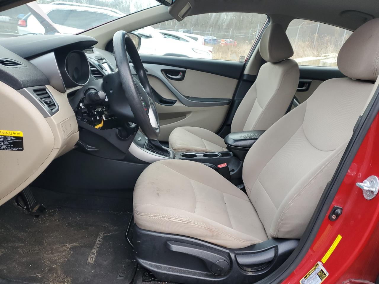 2014 Hyundai Elantra VIN KMHDH4AEXEU148602 Copart auction photo, vandalism / minor dent/scratches damage thumbnail 7