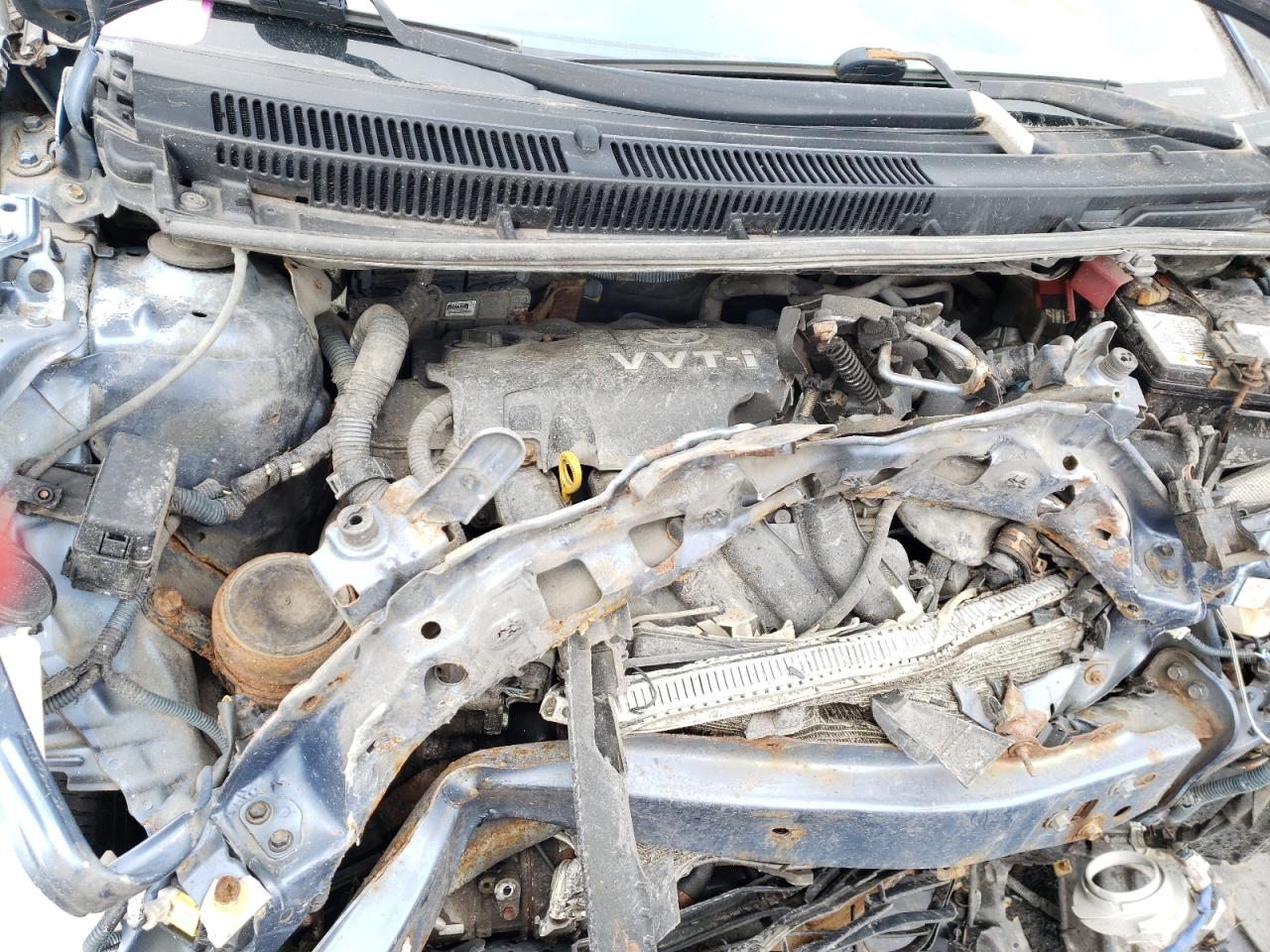 2009 Toyota Yaris VIN JTDBT923191300178 Copart auction photo, front end / side damage thumbnail 11