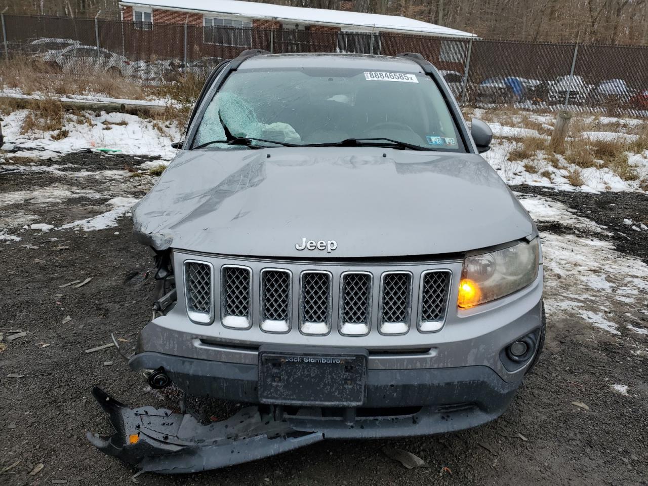 2014 Jeep Compass VIN 1C4NJDEB0ED731130 Copart auction photo, front end / side damage thumbnail 5